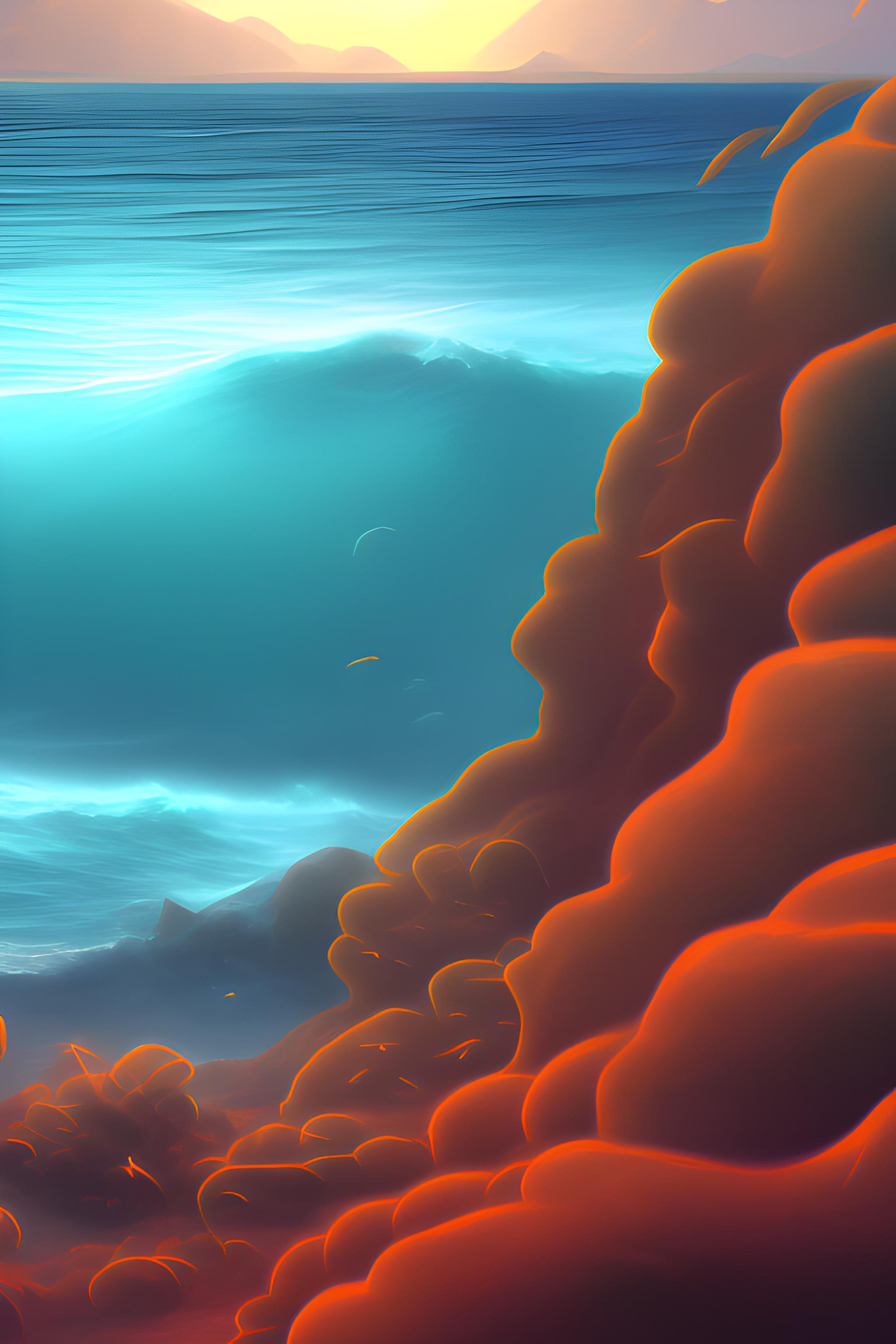 Oceanic with dark background 
